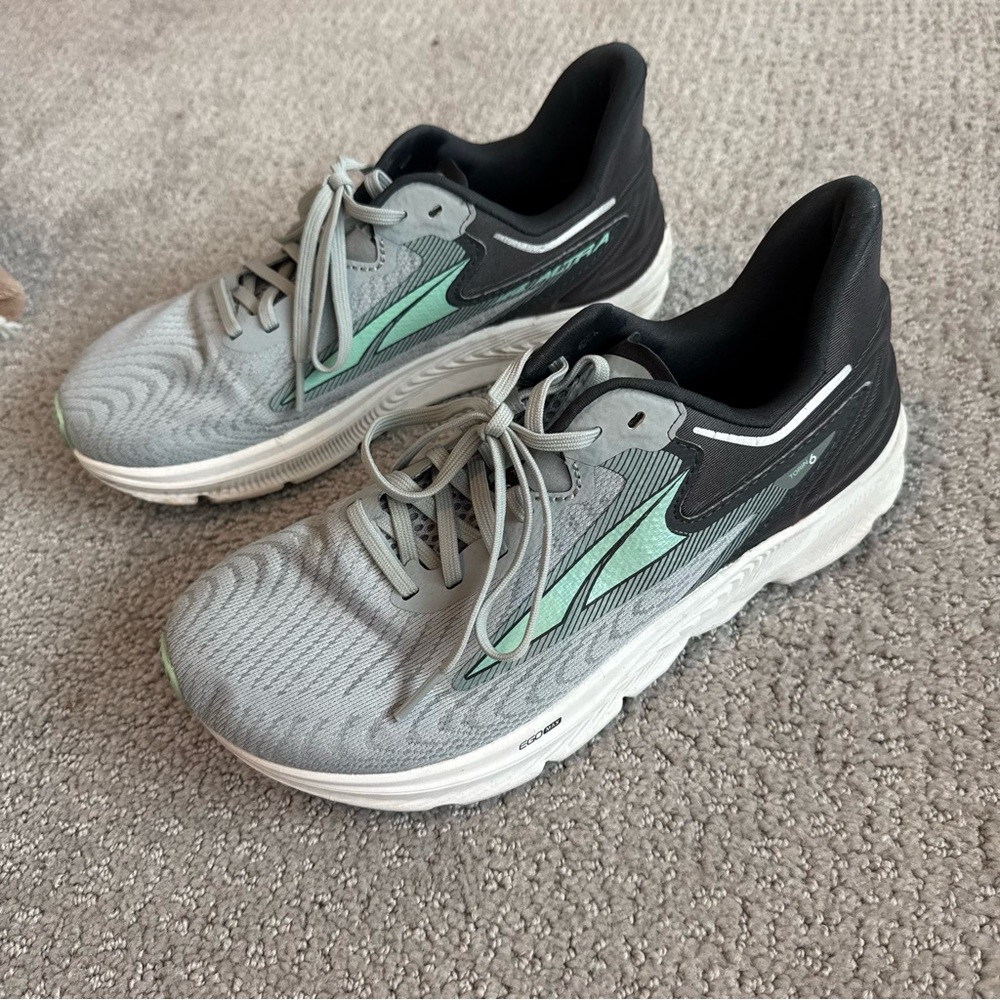 Altra Black and Gray Athletic Shoes